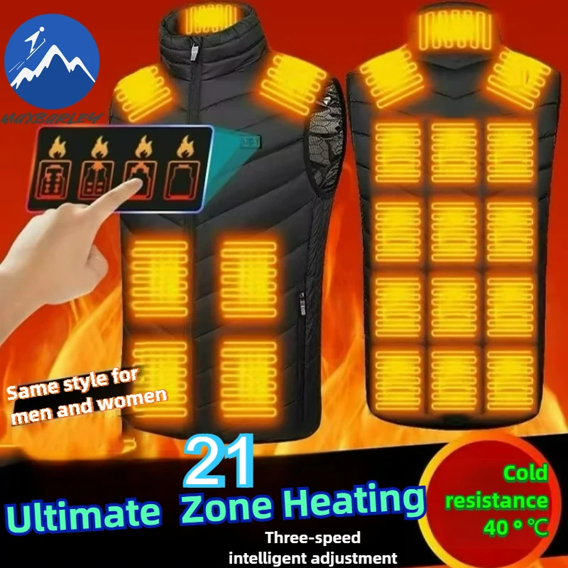 

COMXZ Optional Zone Heating Vest With Light Weight Design 5V Safe Voltage USB Graphene Technology Jacket Daily Use Outdoor Wear