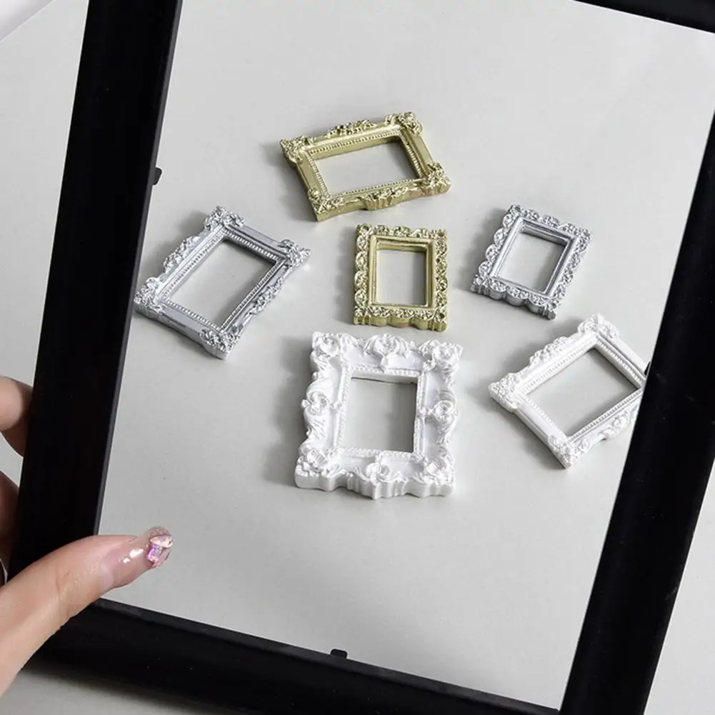 2Pcs Beautiful Durable Retro Photo Frames Vintage Retro Photo Frames Earrings Necklace Jewelry Photography Prop Decorative