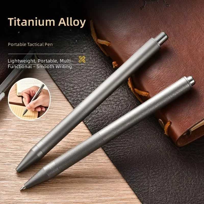 Titanium Portable Tactical Pen Multi‑function Signature PenEDC Pocket Tool For Camping Hiking Outdoor Survival Activities
