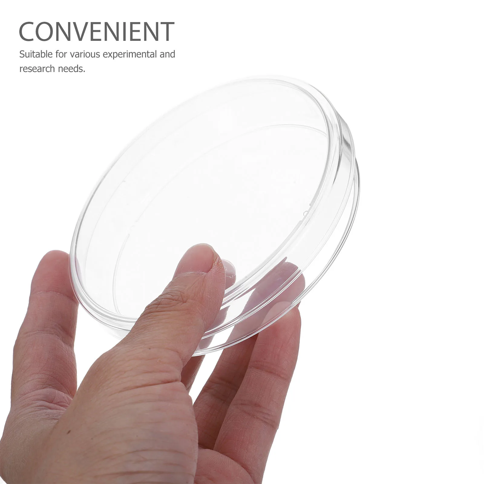 10Pcs 9cm Plastic Petri Dishes Stackable Lab Cell Culture Plates Transparent for Science Experiments Projects Lab Petri Dishes