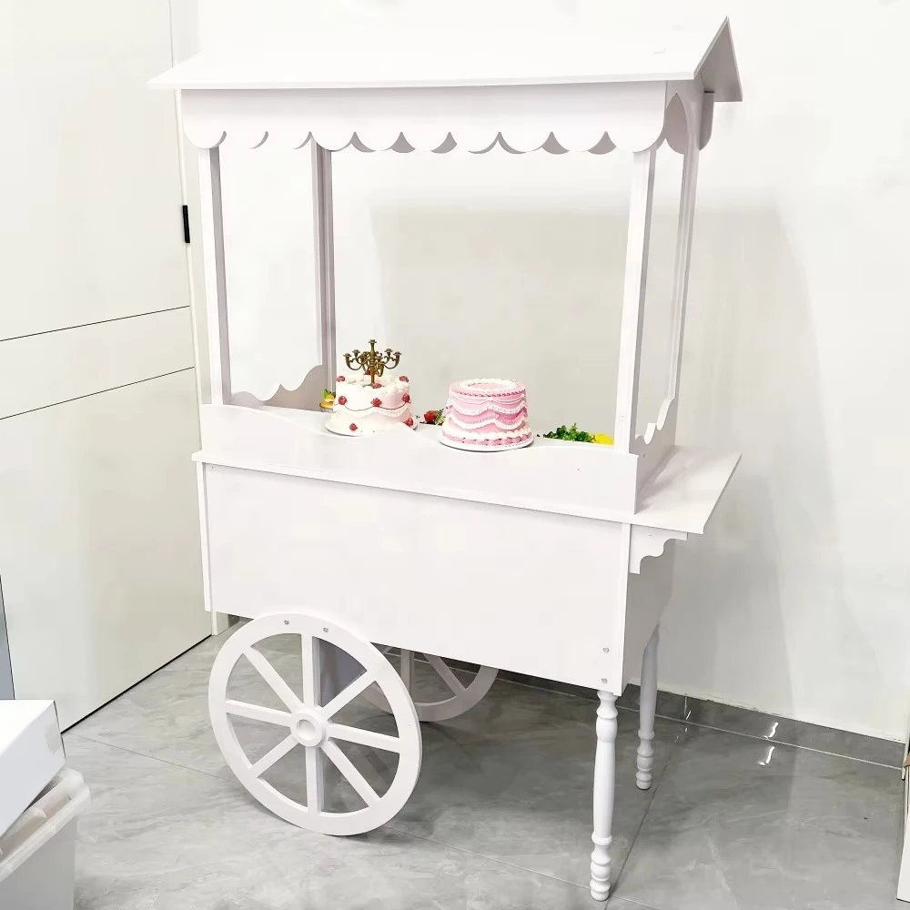 Wedding Gardening Christmas Easter Graduation Craft Show Decorative PVC Float Display Stand with Wheels