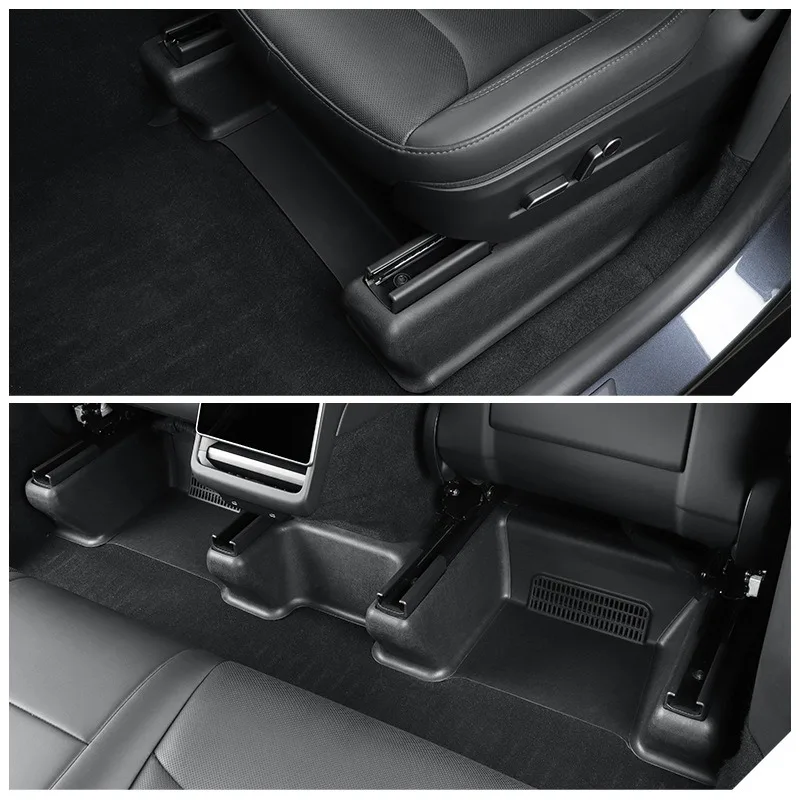 مقعد الشريحة السكك الحديدية وسادة غطاء ل تسلا نموذج Y إطلاق 2025 العرعر سيارة مقعد السفلي الزاوية المضادة للأوساخ وسادة واقية اكسسوارات السيارات