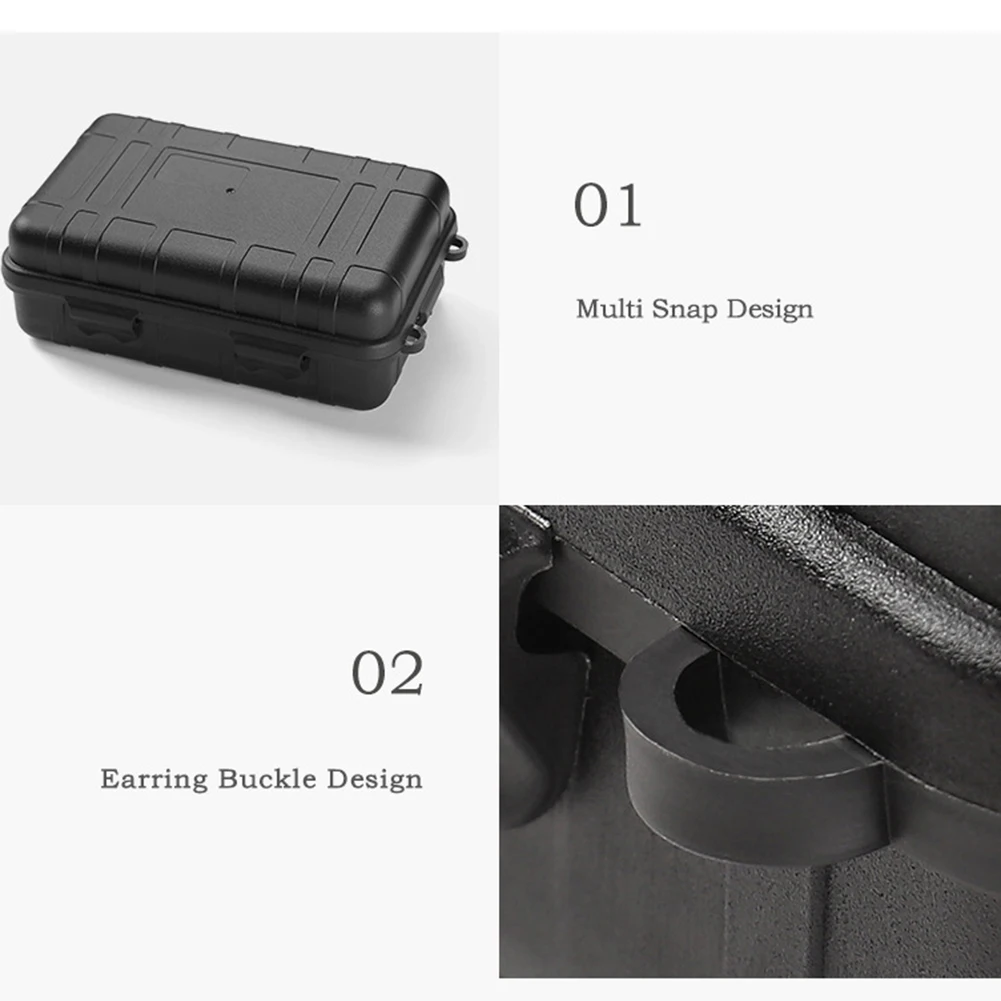 Outdoor Shockproof Boxes Camping Storage Box Holder Survival Sealed Box Waterproof Dry Box Storage EDC Tool Sealed Container