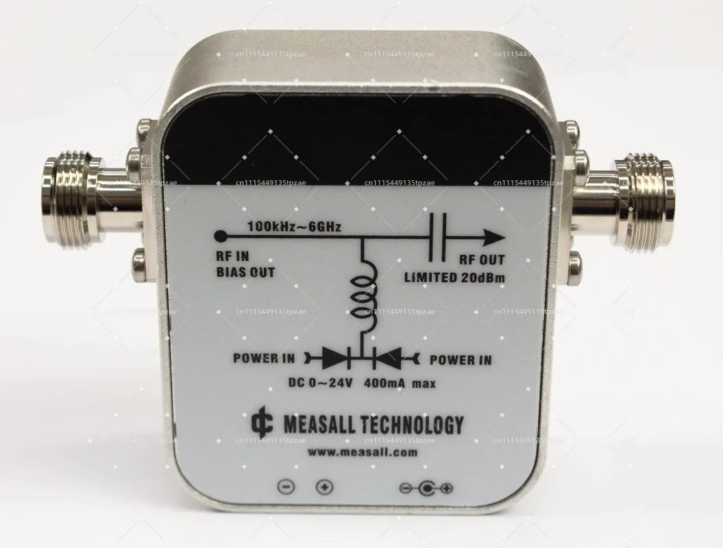 KC9480 RF Bias Tee 1MHz-6GHz DC Power Insert Unit Built-in Signal Limiter RF Transmission Accessory