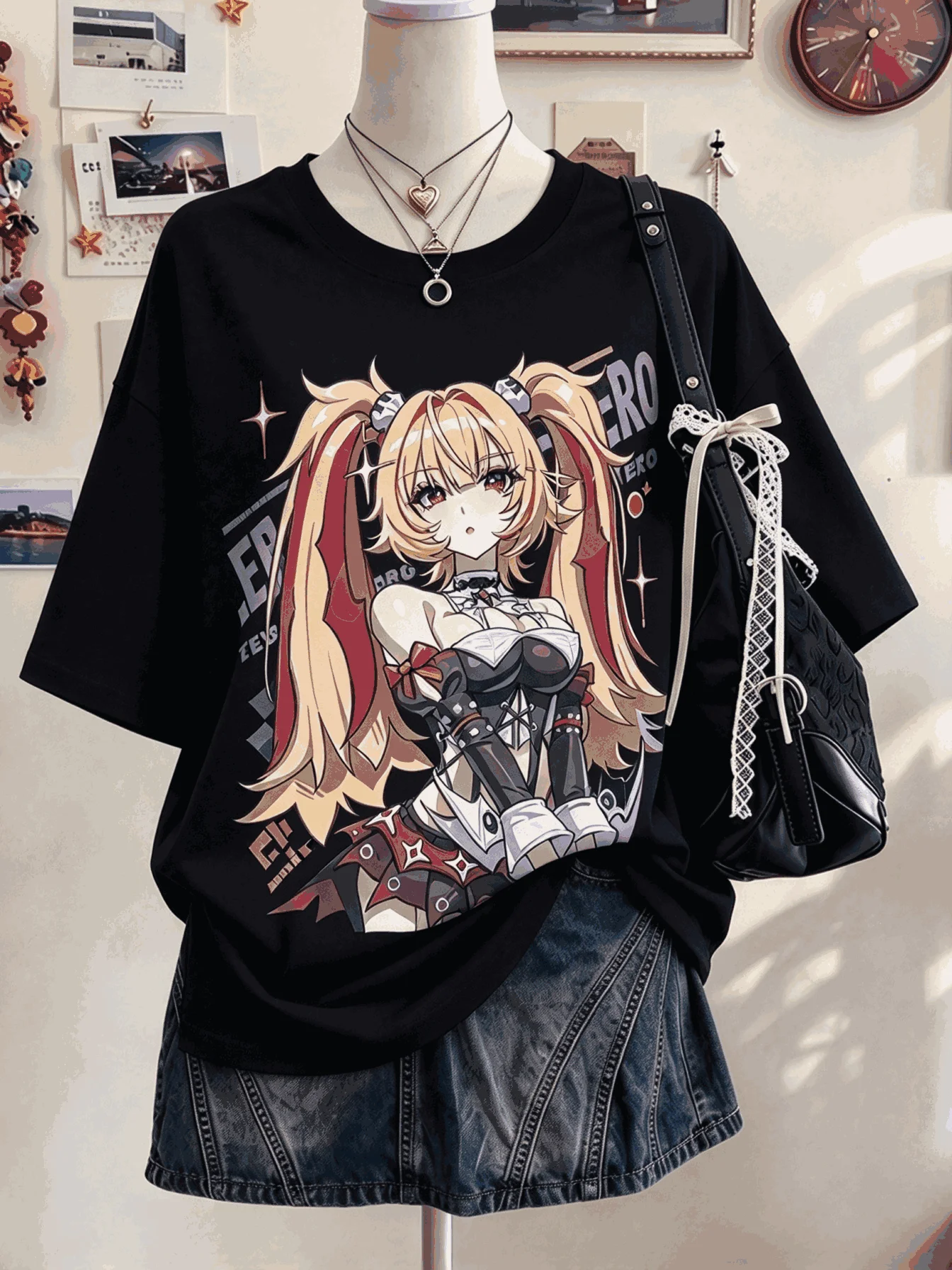 Zenless Zone Zero Summer New Cotton Retro Unisex Casual Fashion T-shirt High Street Oversized Unisex Trendy Vintage Loose soft