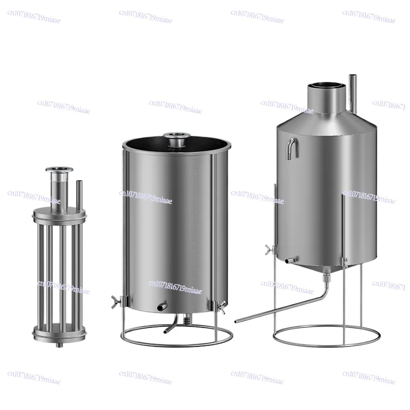 Food Grade Stainless Steel Heat Exchanger, Household Commercial Distillation Condenser for Liquid Condensation
