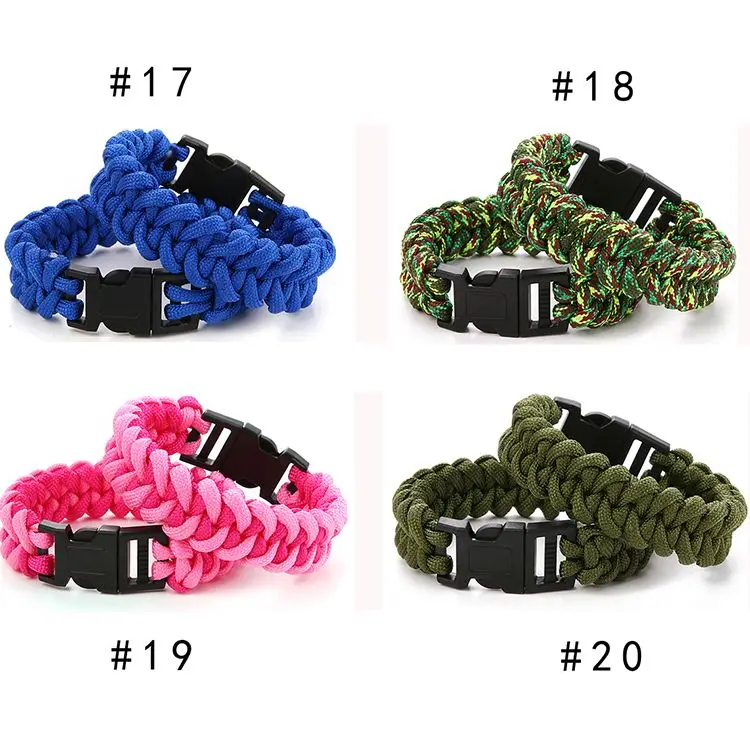 New Fish Bone Umbrella Rope Bracelet Mountaineering Outdoor Camping Survival Weaving Bracelet