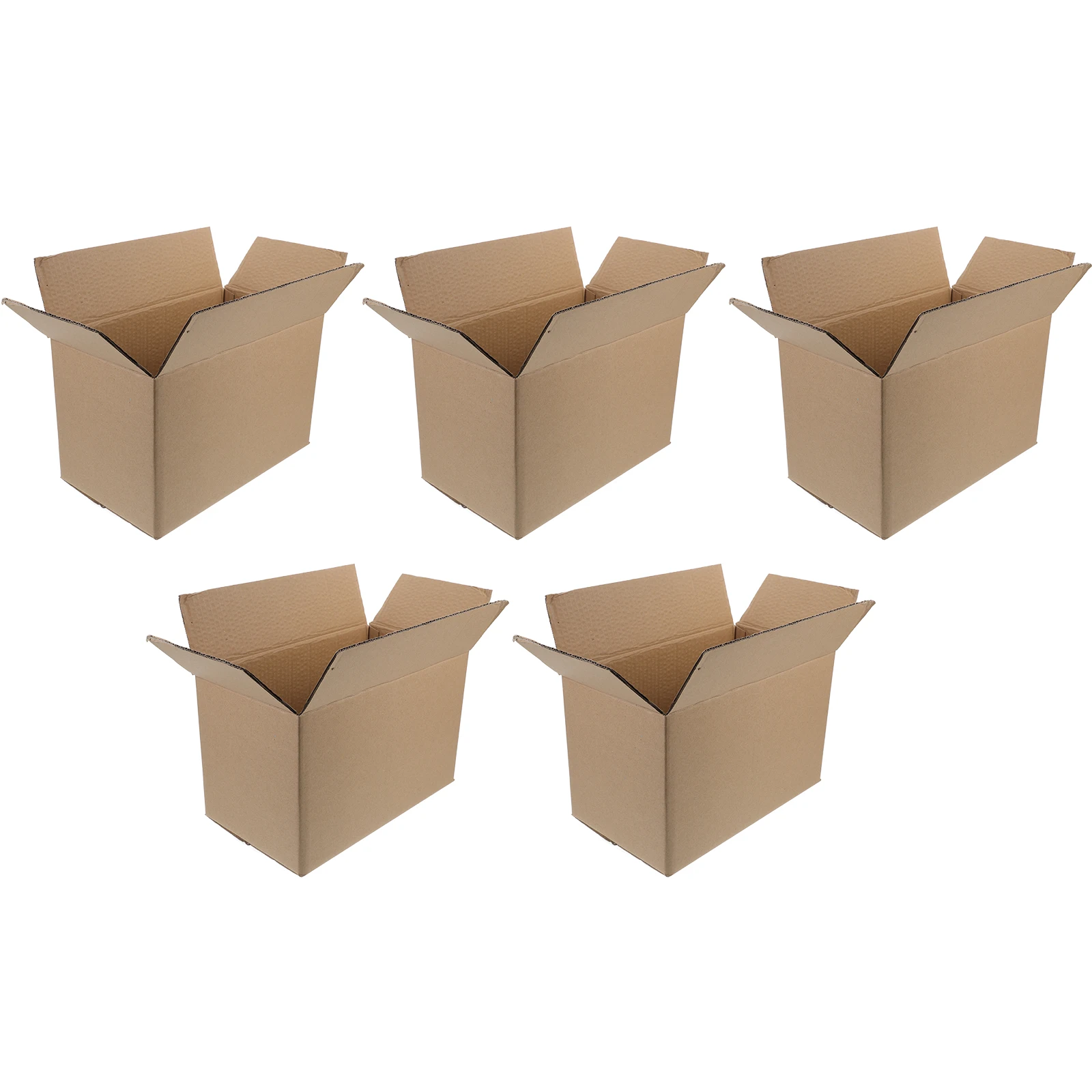 5pcs Shipping Boxes Corrugated Cardboard Packaging For Small Business Moving Mailer Boxes Paper Box Bulk Pack