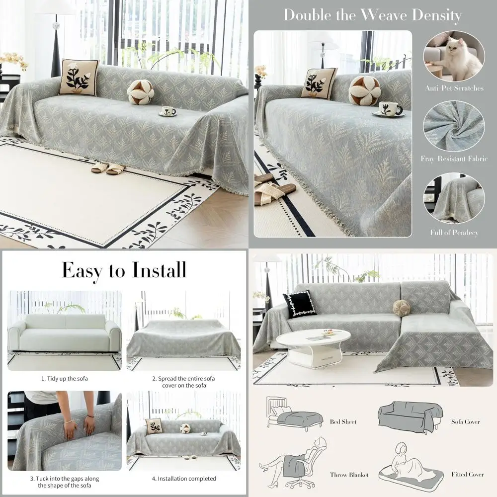 

Моющиеся чехлы для диванов из синели для собак, мягкие чехлы для диванов, защита диванов для домашних животных