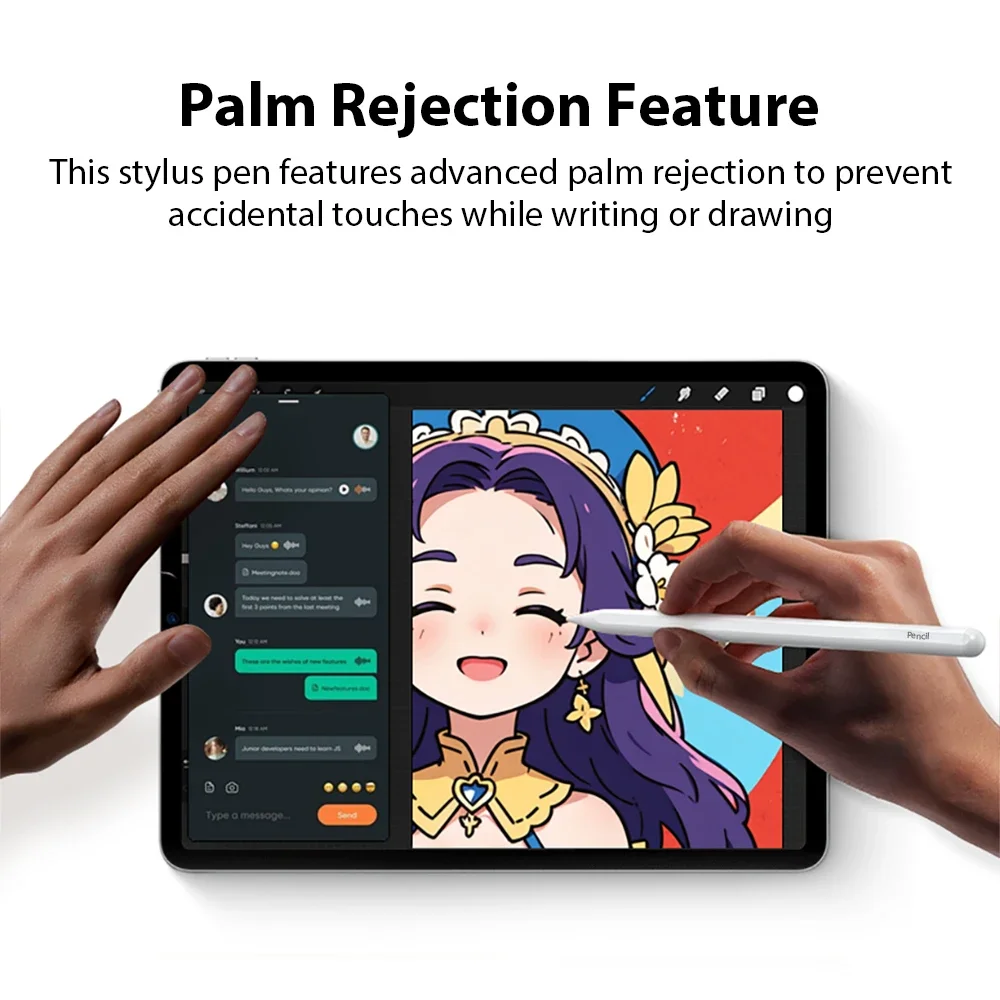 

Для Apple Pencil Для iPad Air 13 11 M3 M2 2025 5 4 Pro 12,9 Стилус Для 10 9 10-го 9-го поколения A16 Mini 6 7 A17 Сенсорные ручки