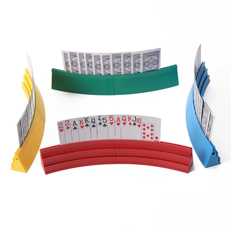 Bild 6: Magnetischer Spielkartenhalter mit 3 Fächern, Freistehender Kartenständer für Poker & Kartenspiele