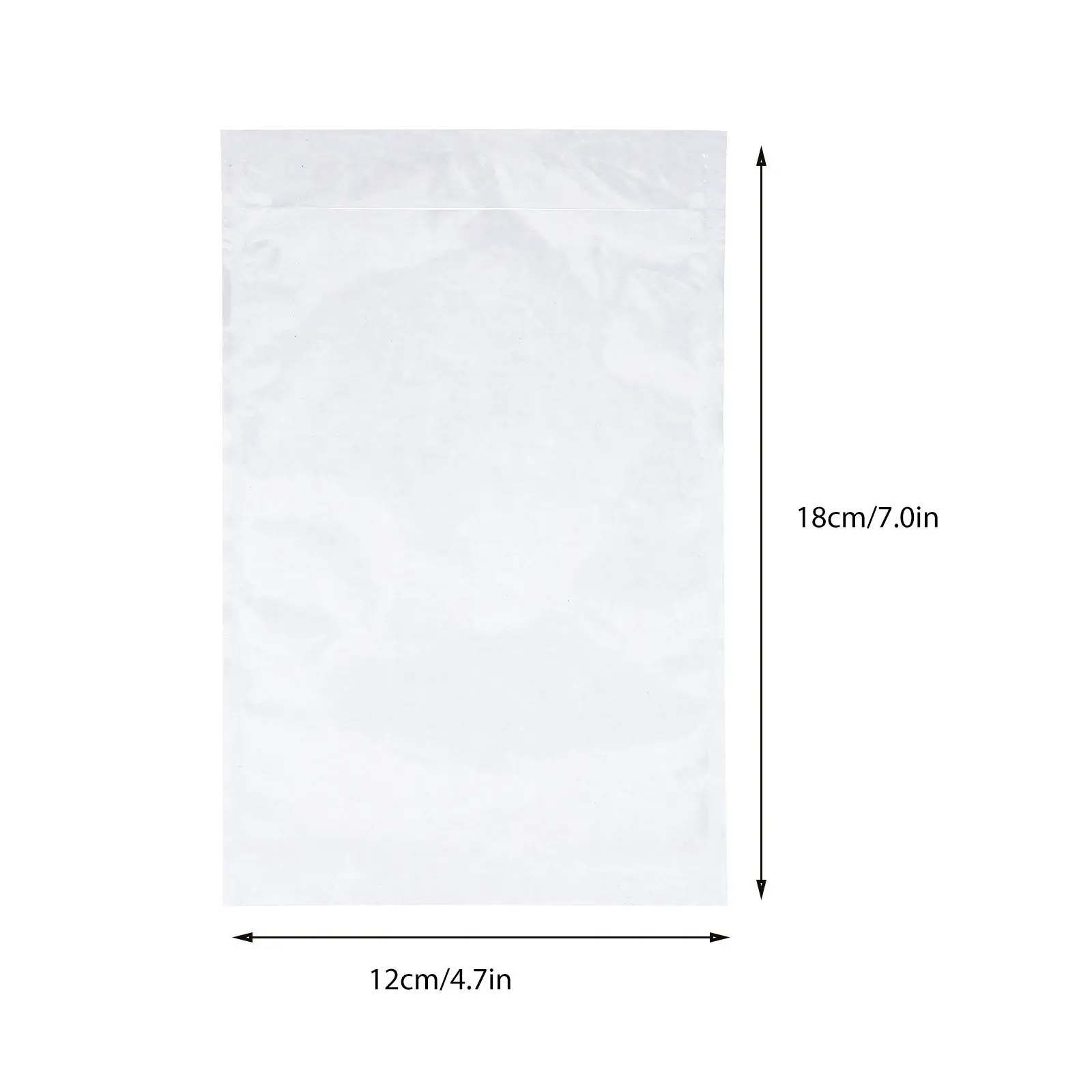 100Pcs Self Adhesive Shipping Label Pouches Clear Waterproof Sleeve Bags for Packing List Labels on Cardboard Plastic Wood Metal