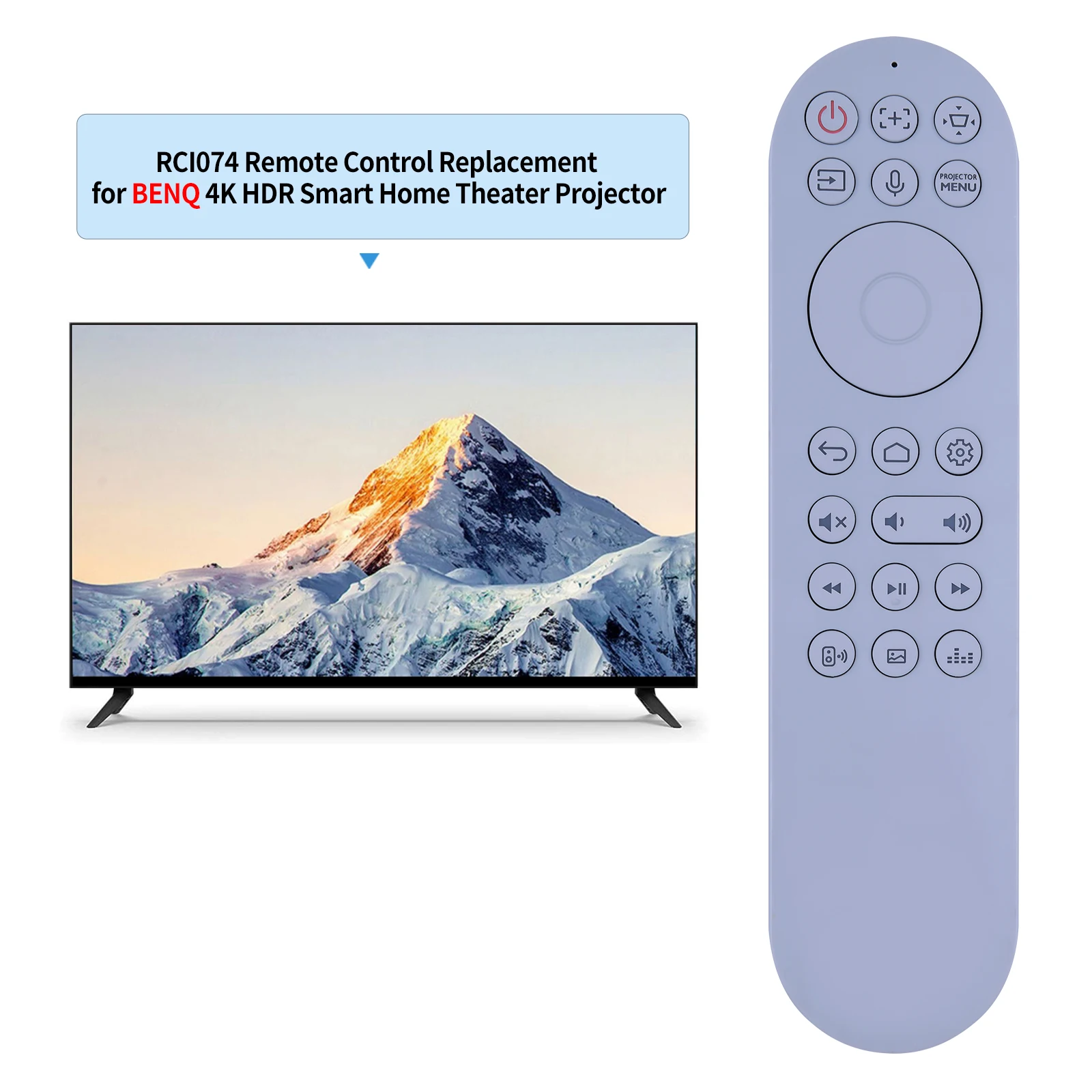 جهاز عرض مسرحي منزلي ذكي مع جهاز تحكم عن بعد ، 4K HDR ، RCI074 ، BenQ ، TK860i ، 3300lm