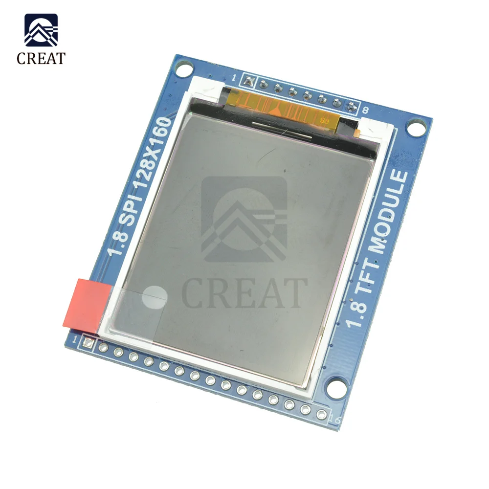 Display Modul LCD TFT SPI Seri 1.8 Inci Mini dengan Adaptor PCB IC 128X160 Dot Matrix 3.3V 5V IO Inerface Cmmpatible 1602 5110