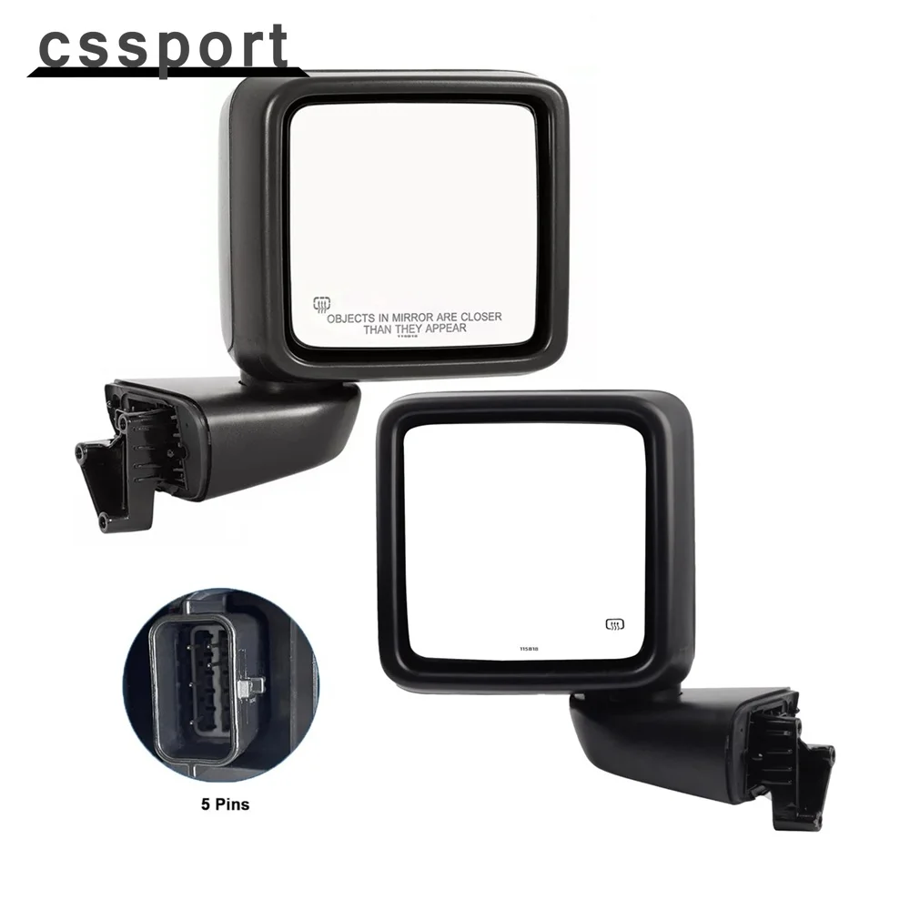

Pair Left & Right Power Heated Mirror for Jeep Gladiator Wrangler JL 2018-2024