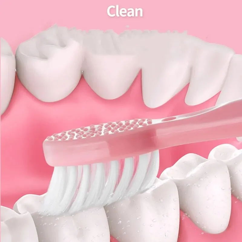 1pc White/Pink Electric Toothbrush Adult Model Soft Bristle Electric Toothbrush Battery Model Family Set Electric Toothbrush image 6