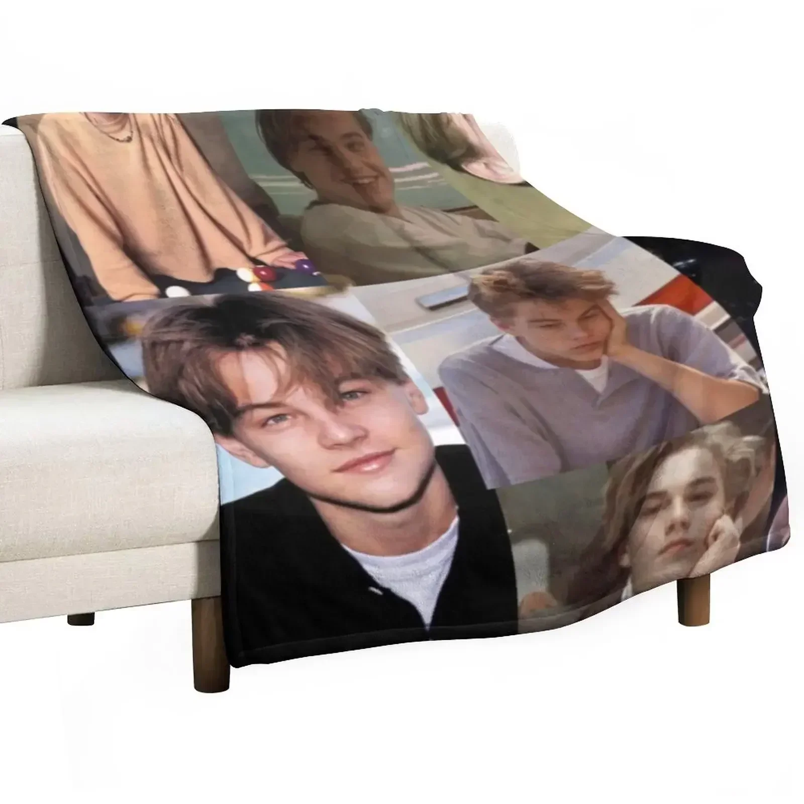 

Leonardo Dicaprio Collage Throw Blanket Flannels Luxury Nap Single Blankets