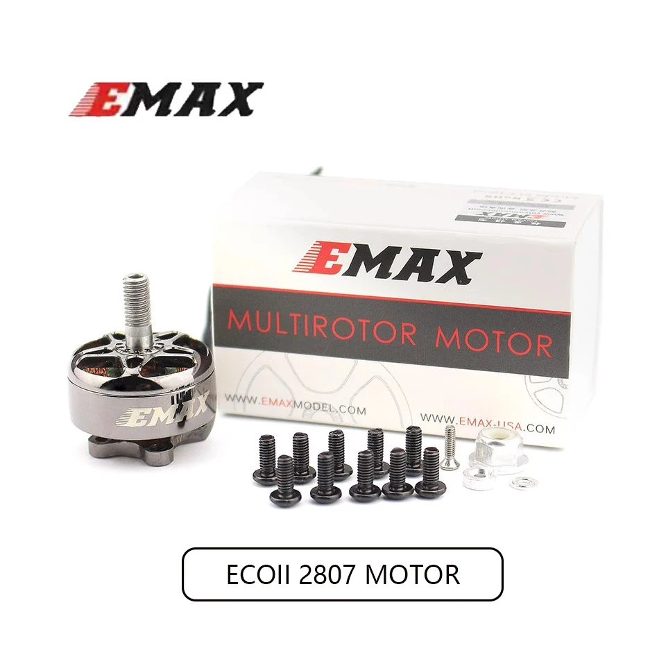 EMAX ECOII Series eco ii 2807 drone Motor 6S 1300KV 1500KV 1700KV Motor Brushless RC For7 " FPV Racing Drone Toy