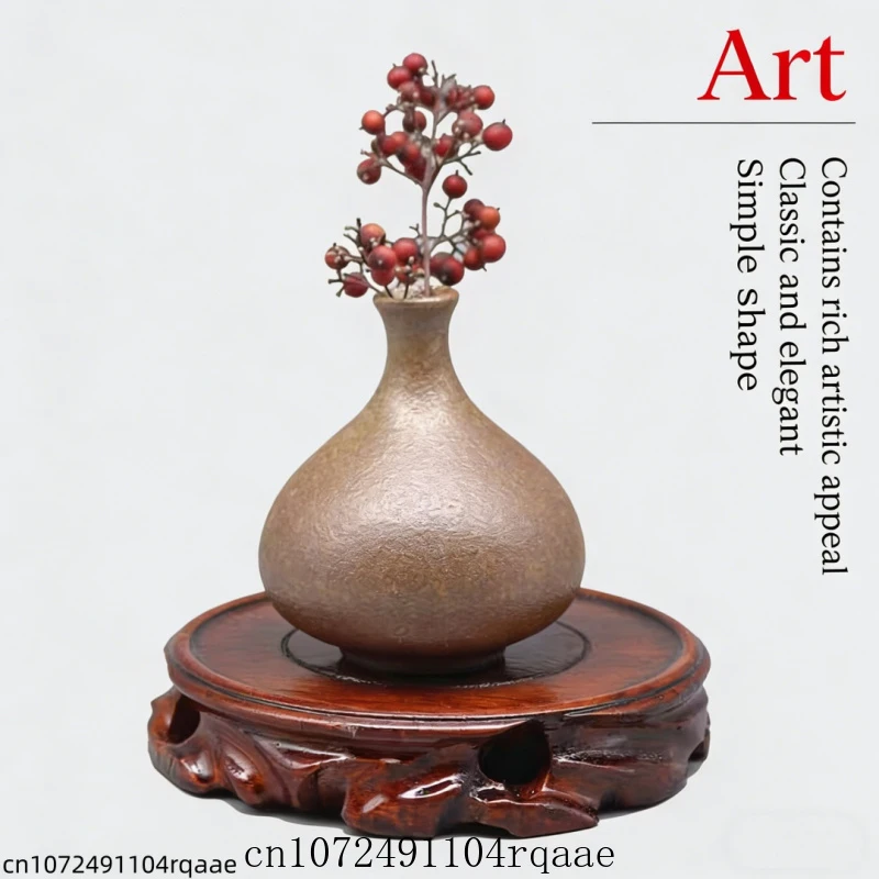 Wooden Round Display Stand Solid Wood Base for Bonsai Flower Pot Figurine Home Shelf Decor Tea Sets Tray Standing Flower Base