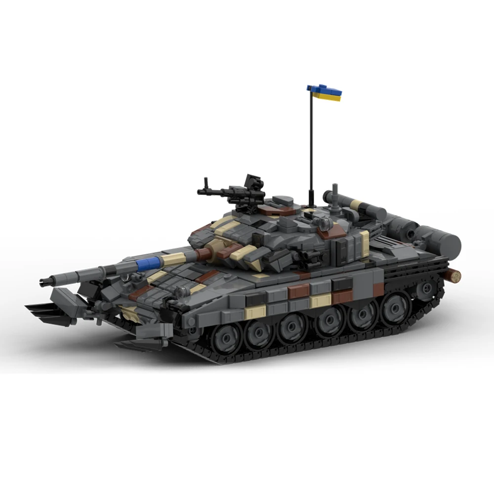 New MOC Military Armored Main Battle Tank T-72 Model Building Blocks DIY Modular High-Tech Assembly Toy Adult Collectible Gift