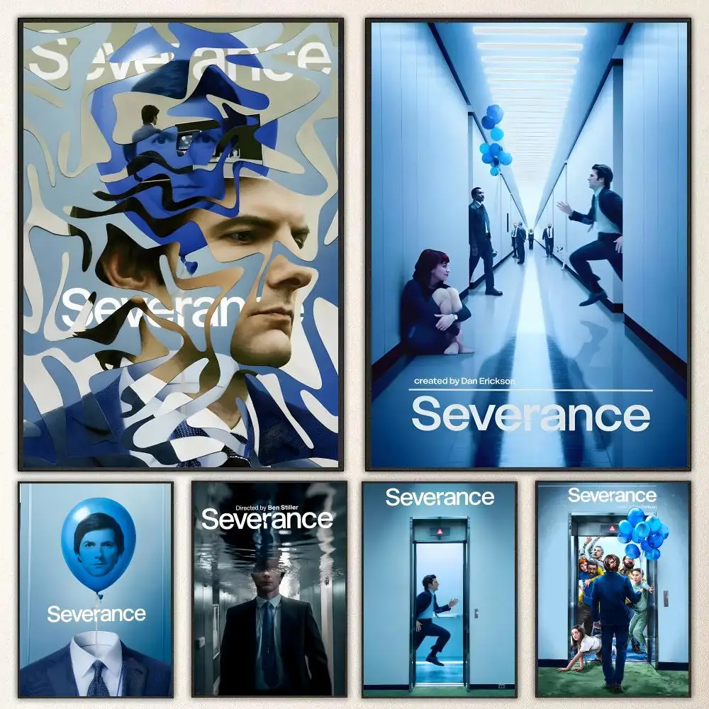 TV Series Severance Poster High-definition  poster stickers, suitable for bedroom, living room, home decoration