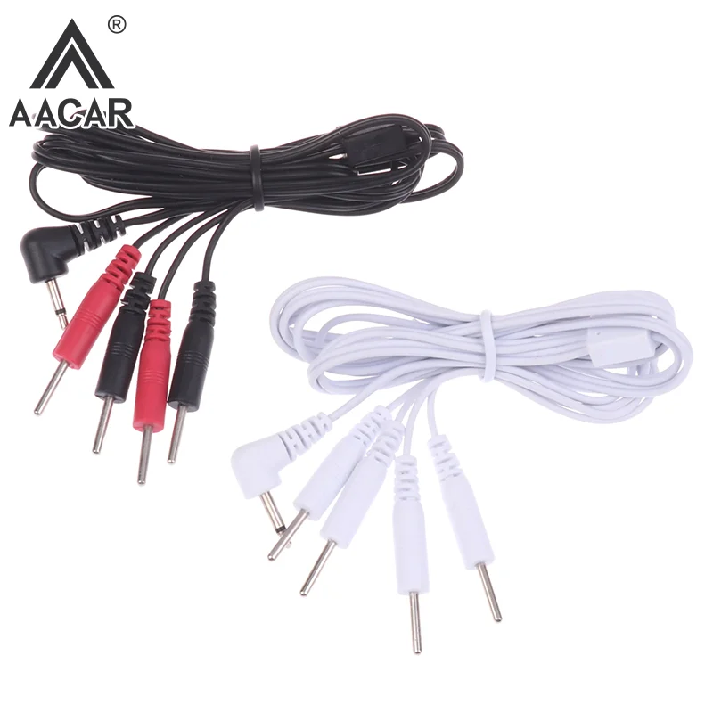 

4 Pins Head 2.5mm Plug Type Electrode Cable Line Wire For Tens Acupuncture Electrical Nerve Muscle Stimulator