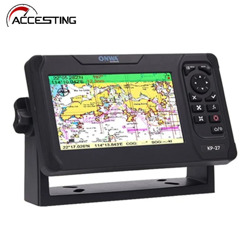 ONWA 7-inch KP-27 Marine GPS Chart Plotter GPS SBAS Marine Navigator Locator Display Function Ship Boat