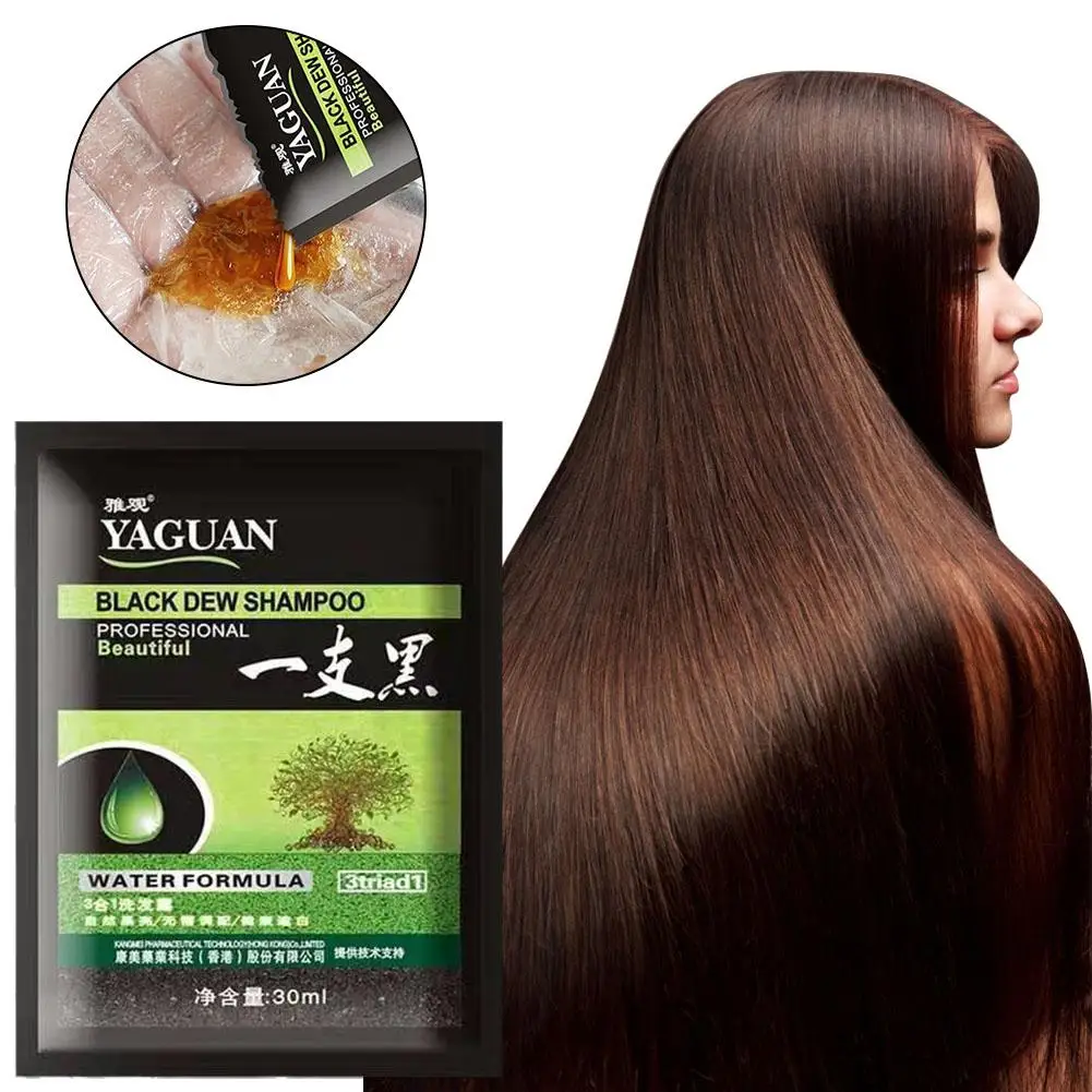 1pcs 30ml Herbal Hair Coloring Bubble Hair Dye Shampoo Nature Plants Coloring Conditioner No Damage to Hair Care