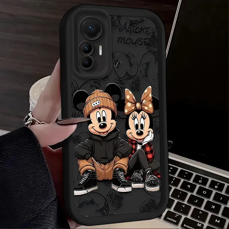 Fashion Disney Mickey Minnie Case for Xiaomi 14T 13T 12T 11T 13 12 11 Lite 5G NE POCO X6 X5 F6 F5 F3 X4 GT X3 NFC M5S M6 Pro 4G