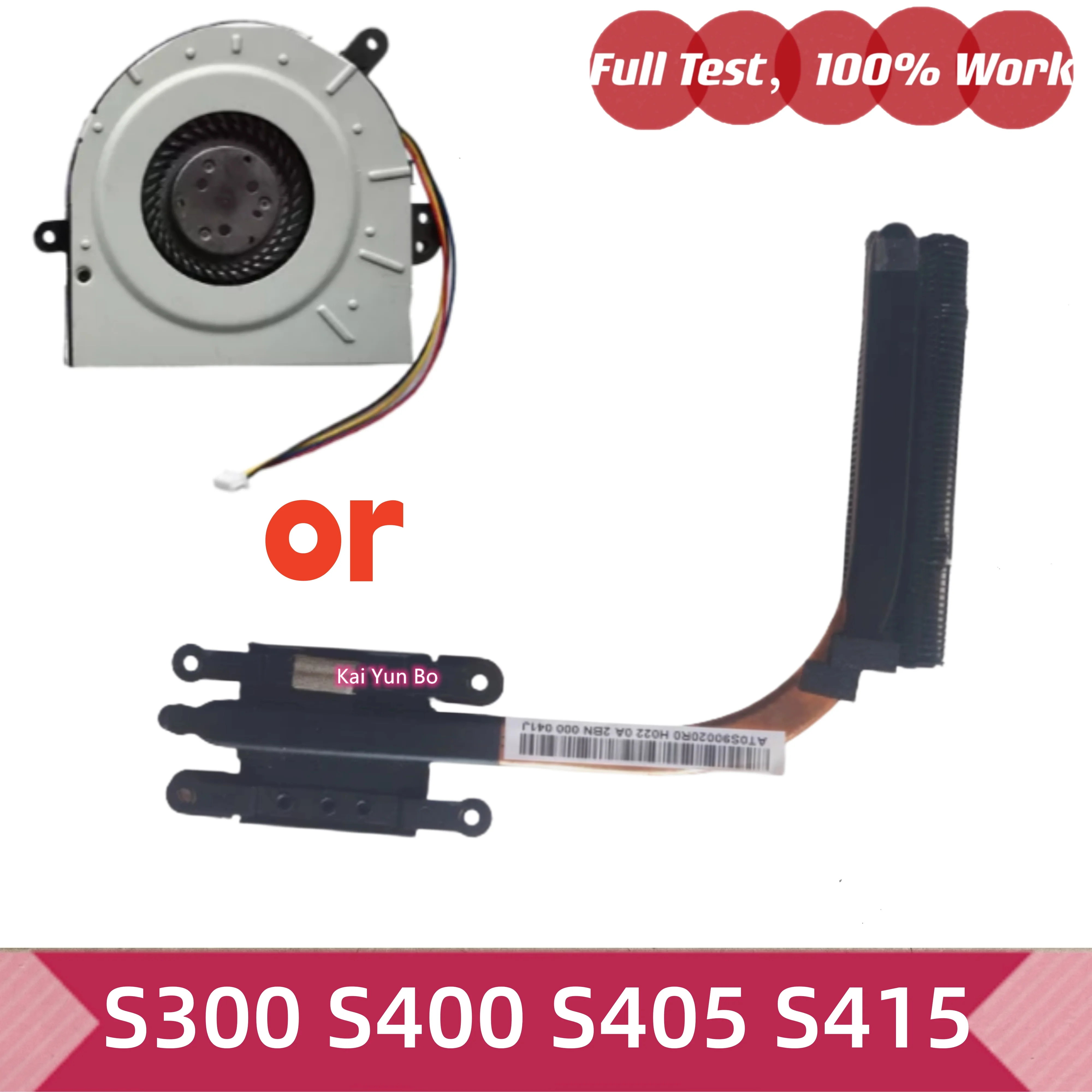 DC28000BZS0 AT0S90020R0 AT0S90020F0 Para Lenovo IdeaPad S300 S400 S405 S415 Ventilador de resfriamento de CPU ou dissipador de calor para laptop