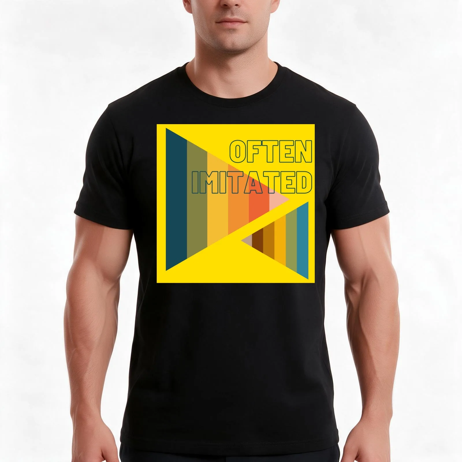 Often Imitated T-Shirt Summer Casual Cotton Tee Oversized Streetwear Tops Vintage Graphic Print Loose Fit Short Sleeve