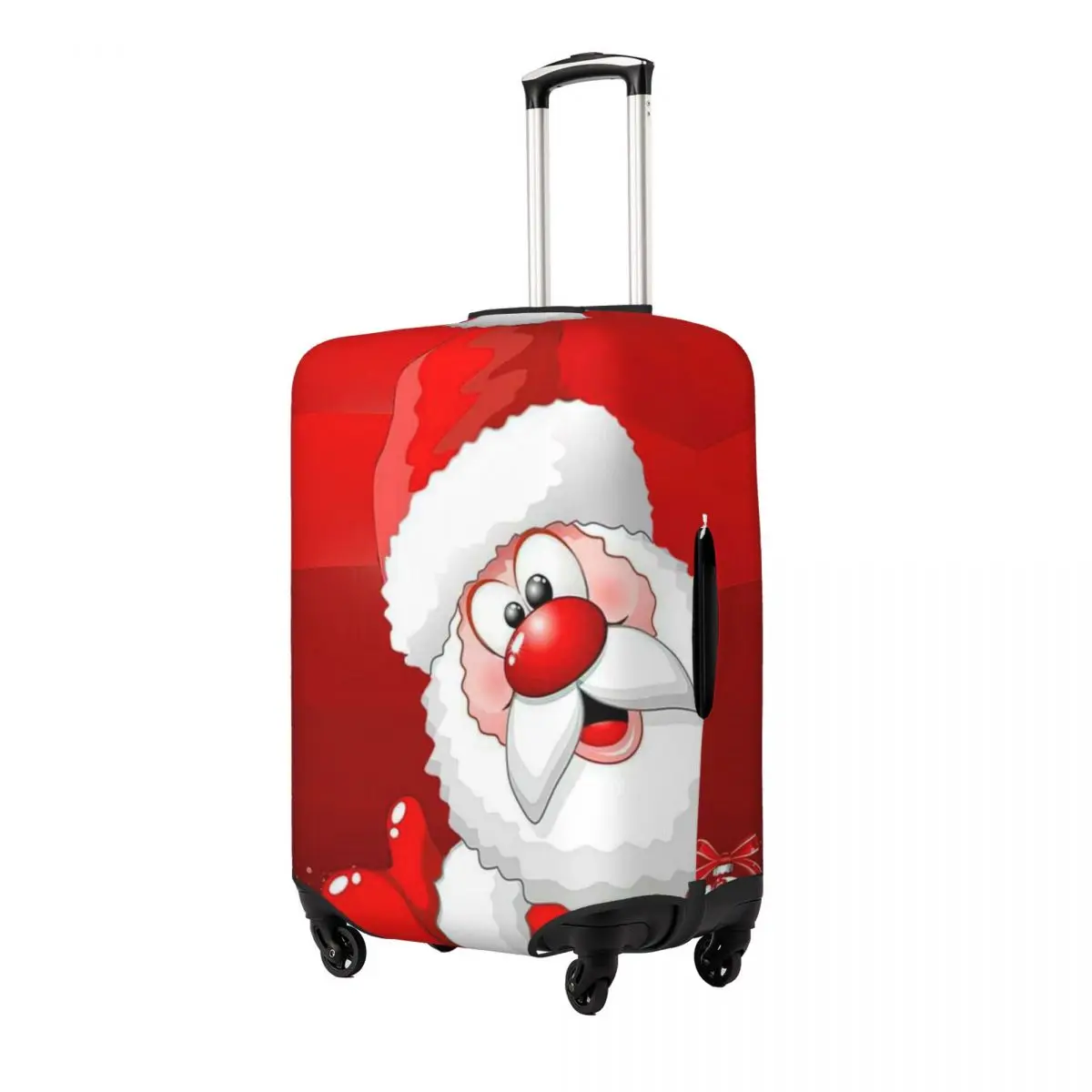 Kerstmis, Kerstman Print Bagage Beschermende Stofhoezen Elastische Waterdichte 18-32Inch Kofferhoes Reisaccessoires