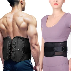 Back Brace Support Belt for Men & Women, Adjustable Pulley System Lumbar Support Back Brace for Upper & Lower Back and Scoliosis