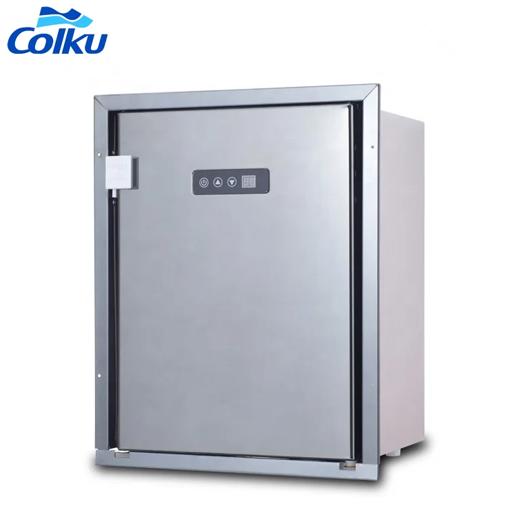 

DC Compressor 12v 24v Auto Refrigerator Mini Upright Stainless Steel Yacht Refrigerator Portable Car Fridge Freezer