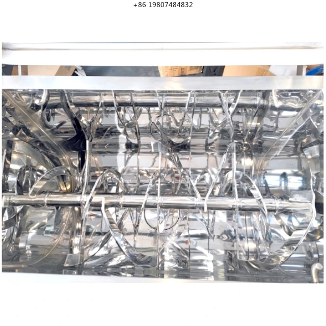 Fast 200L-520L Heated Ribbon Mixer Edible Oil Powder Mixer Blender Commercial Use