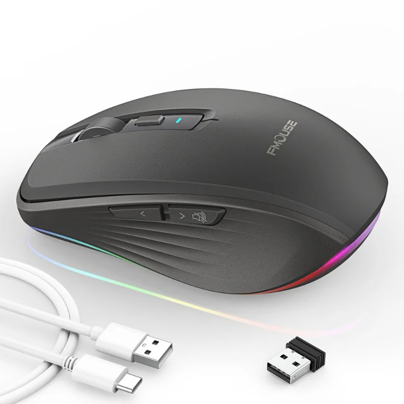 Ai Intelligent 2.4g Bluetooth Wireless Mouse 2400dpi Translation Generation Ppt Dual Mode Silent Office Photoelectric Mouse