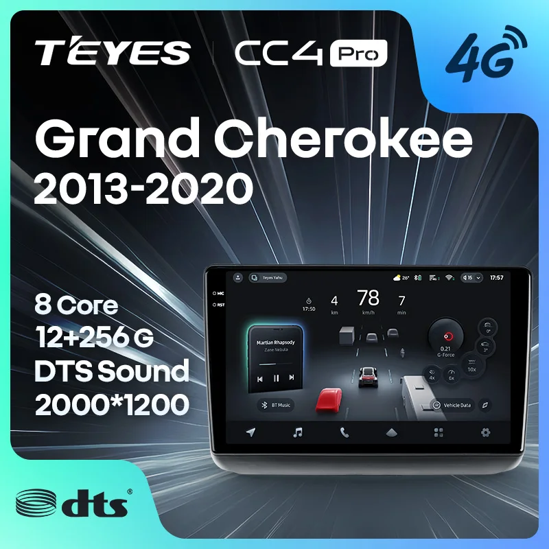 TEYES CC4 PRO لسيارة جيب جراند شيروكي WK2 2013 - 2020 CarPlay راديو متعدد الوسائط ستيريو سيارة تشغيل أندرويد Auto 2DIN Autoradio #1