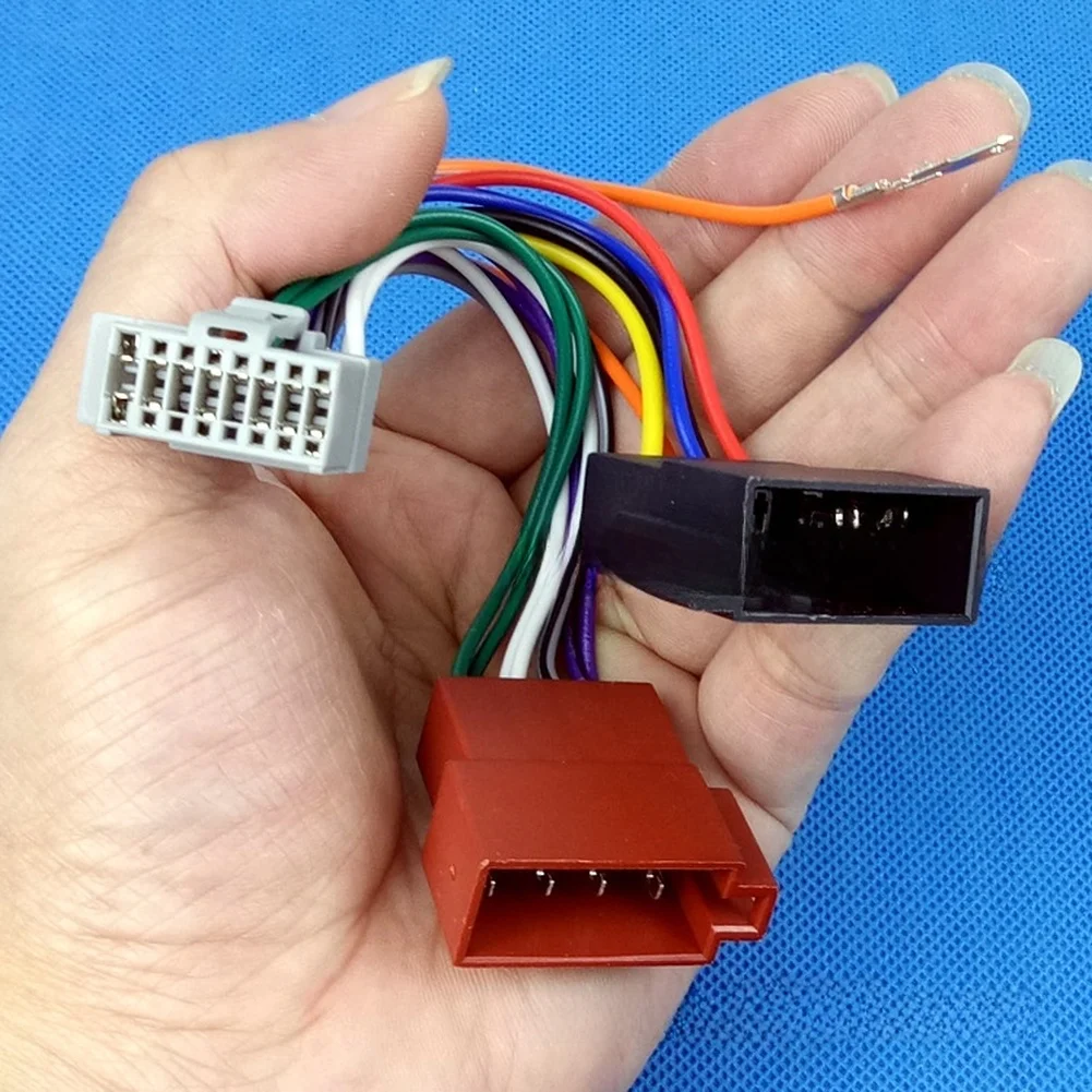 For ISO Standard 16 Pin Car Radio Harness Adapter Compatible With For ALPINE Audio Systems 12V Electrical Interface