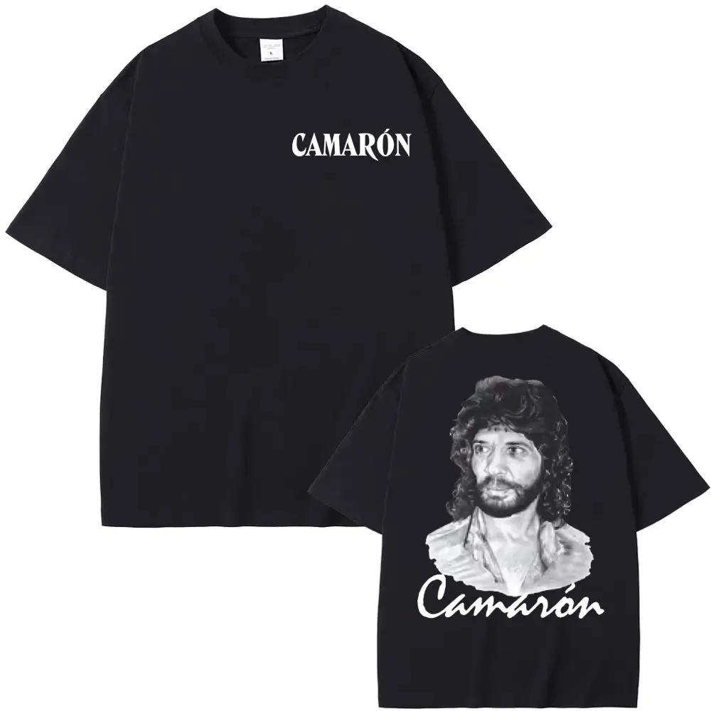 Camiseta gráfica del álbum Camaron De La Isla - Camiseta unisex de algodón estilo gótico hip hop casual de moda más vendida