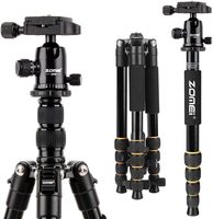 ZOMEI Q666 Professional Camera Tripod Phone Stand Tripod Protable Travel Camera Monopod for DSLR Smartphone Video Live Broadcast