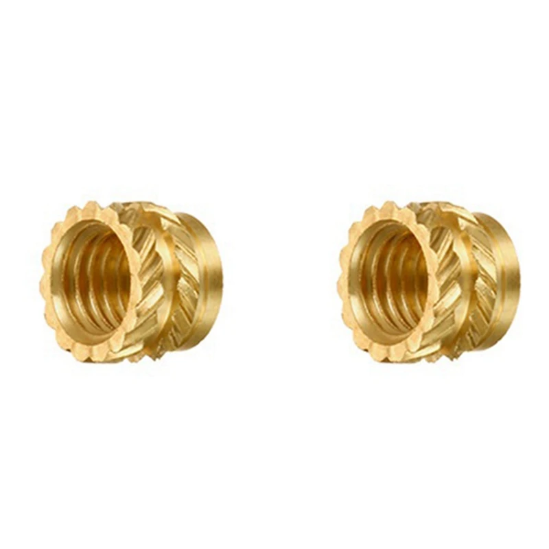 Лидер продаж! Накатанная латунная резьба M3 200 шт., термостойкая вставка, гайка с насечкой, M3X5X4, для 3D-принтера Voron 2,4 и т. Д.