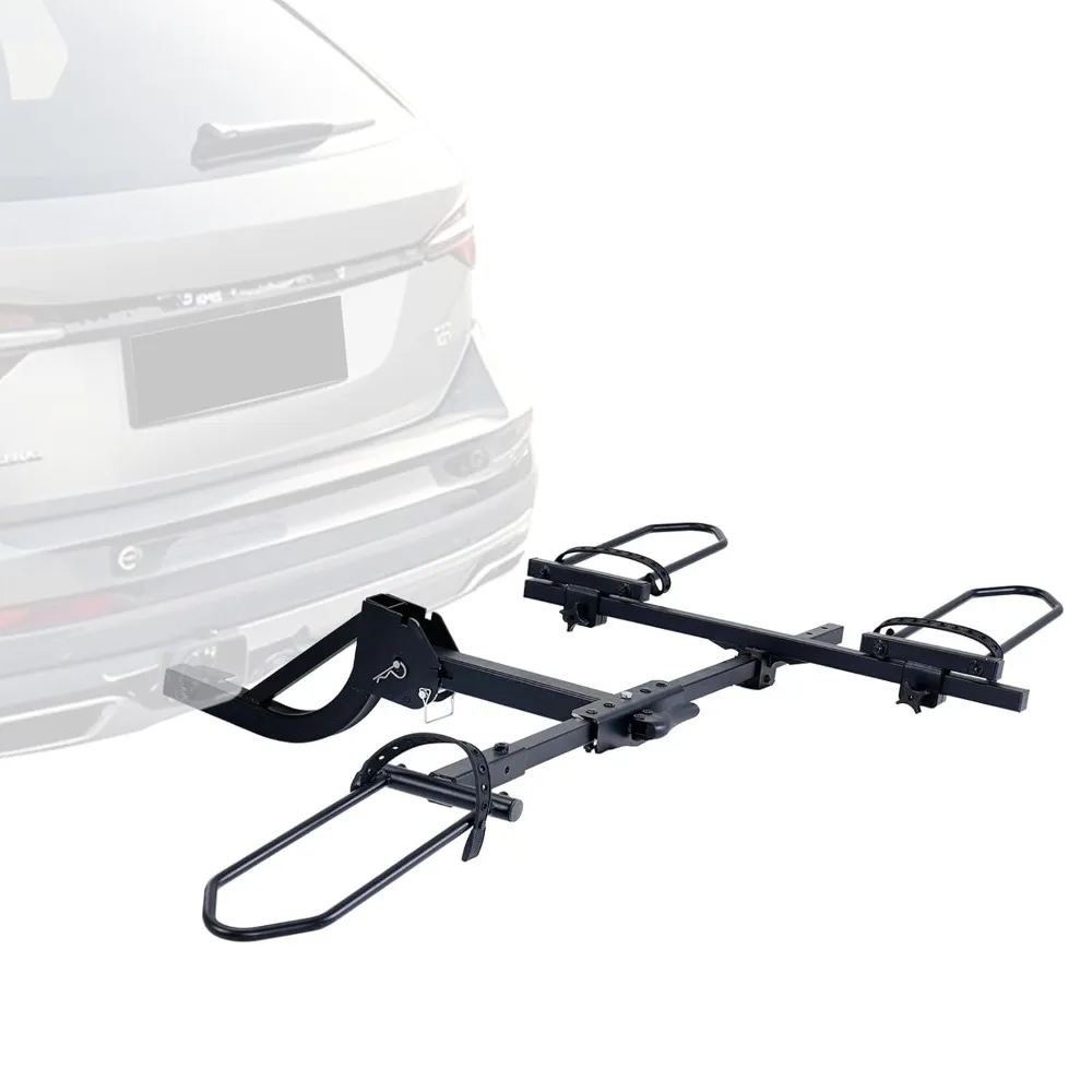 Folding Hitch Trike Rack, 170 lbs Capacity, Fits Up to 5" Fat Tires and 42"-59" Wheelbase, Rear Bike Carrier for, Customized