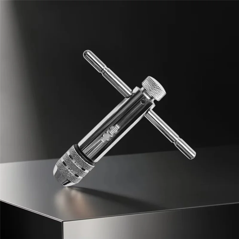 

LLCS-Adjustable T-Handle Ratchet Tap Wrench Reamer Hand Manual Holder Wrench M3-M8 M5-M12 Metric T-Shaped Tap Hand Tapping