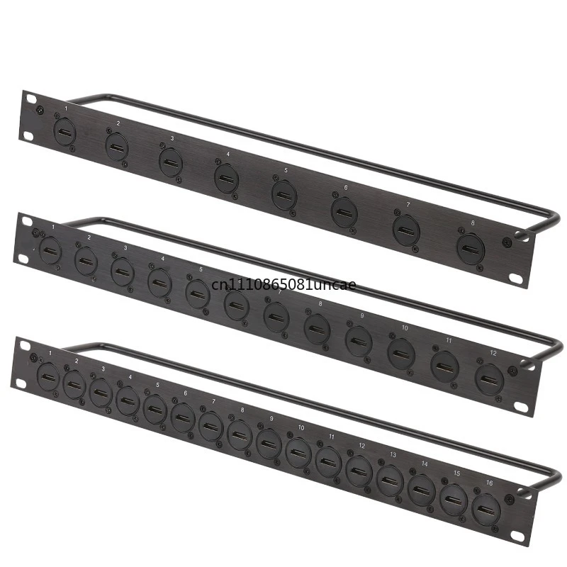 Jumper Board 19 Inch 1U Cabinet HDMI Panel D Type Socket Audio & Video Cable 4K High Definition Socket