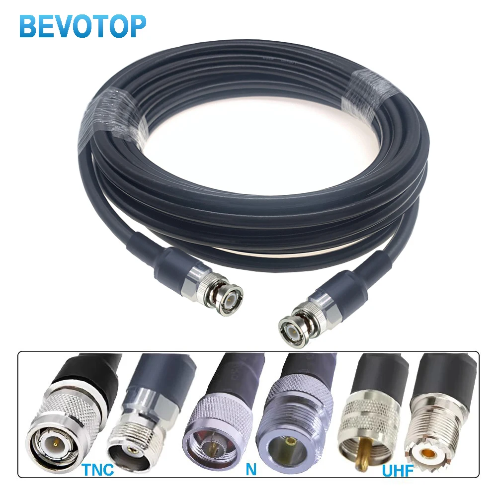 1PCS TNC Male to TNC/UHF/N Connector LMR-400 Coaxial Extension Jumper Cable Low Loss 50-7 Pigtail 50 Ohm RF Cable