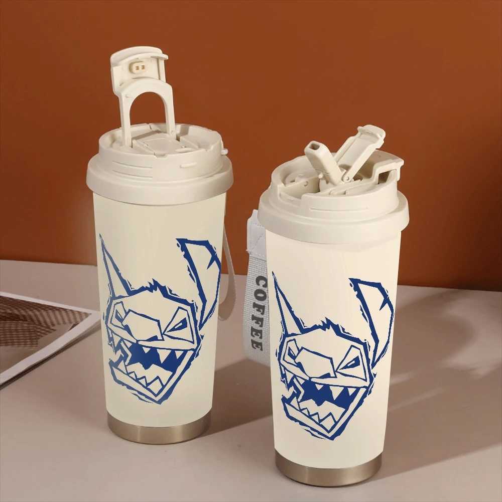 

Disney Lilo & Stitch Pattern Water Cup Large Capacity Women Portable Coffee Cup Stitch Angel Cartoon Sports Outdoor Gift