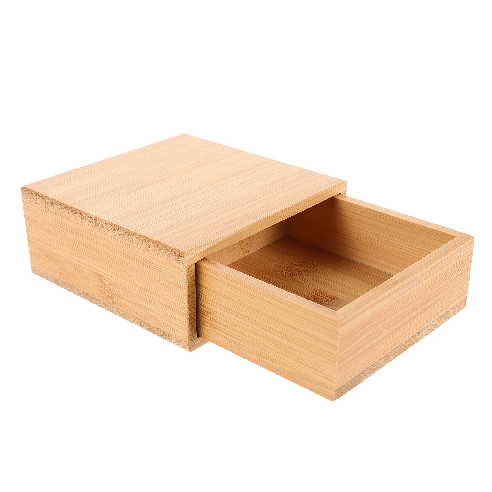 

Bamboo Wooden Jewelry Box Small Keepsake Container Bedroom Vintage Storage Case Ring Necklace ganizer Travel Gift Home Aesthetic