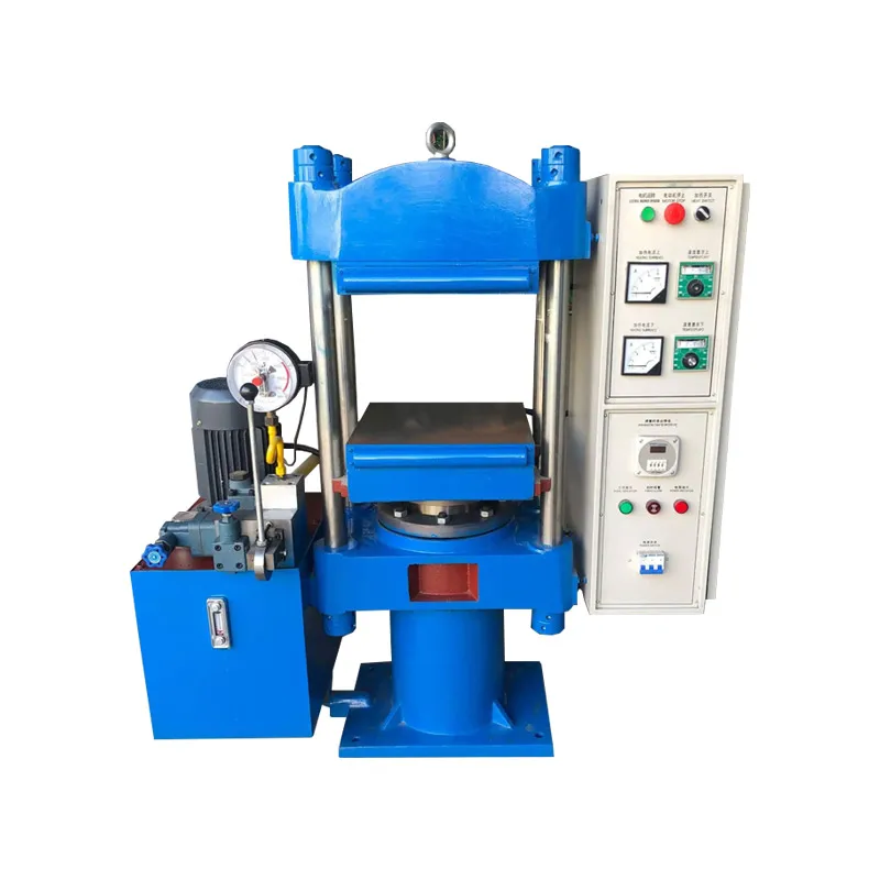 Hong Jin Fully Automatic Laboratory Flat Vulcanizer/Rubber Silicone Hot Press Molding Machine