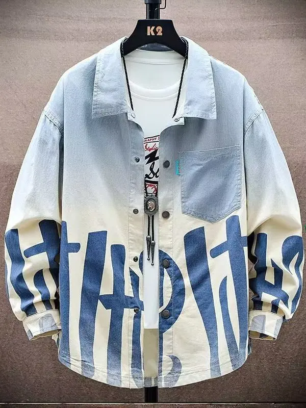 

Мужская повседневная тонкая длинная све irt, весенне-осенняя верхняя одежда, удобная дышащая студенческая одежда из органического хлопка, повседневная мода