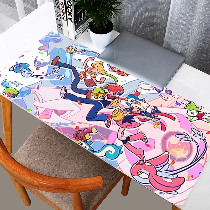 Rubber XXL Pokemon Primal Kyogre & May PC Mousepad 90x40cm Gamer Durable Gaming Mouse Pad Desk Keyboard Mat Computer Laptop Mat